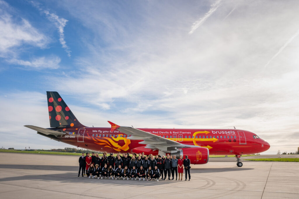 Brussels Airlines Trident Plane Heads To Spain