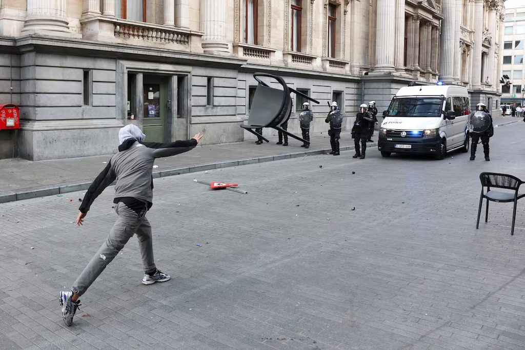 Brussels Protests Turn Violent as Students Challenge Reforms